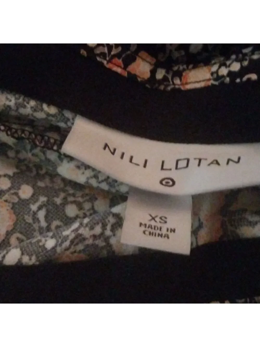 Nili Lotan  Women’s Liberty Floral Print Maxi A-Line Skirt Black NWT  Size XS
